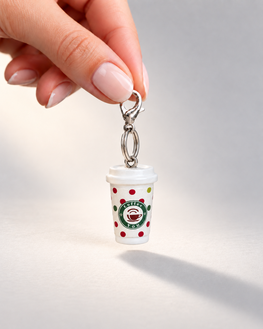 Coffee Run Single-Clasp Charm