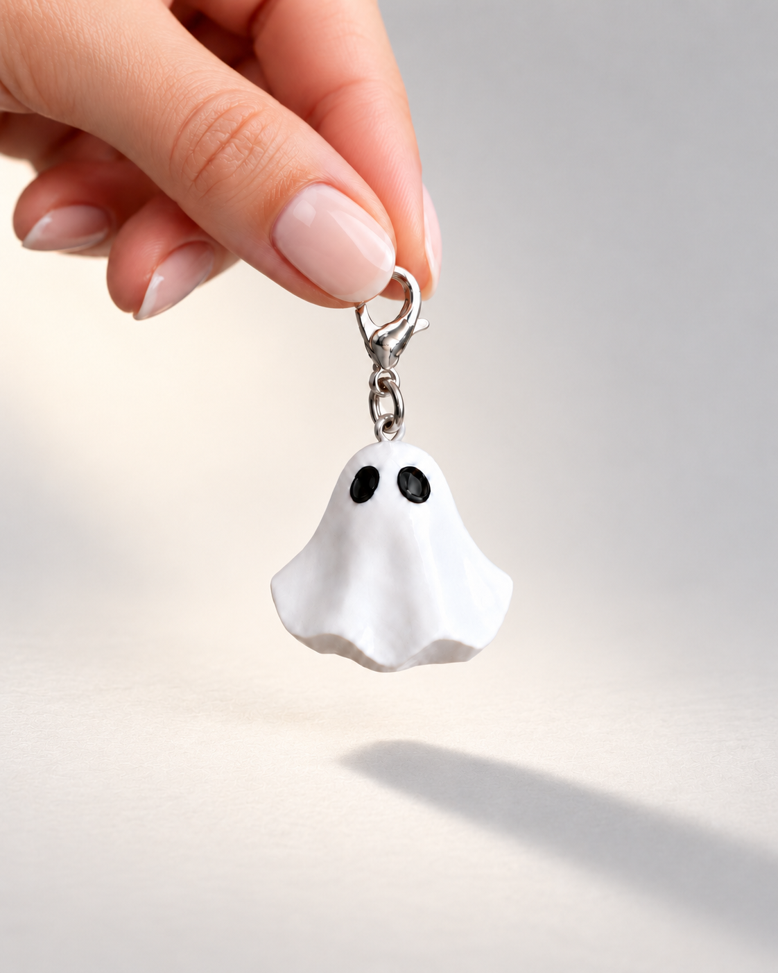 Ghosties: Classic Ghost Single-Clasp Charm