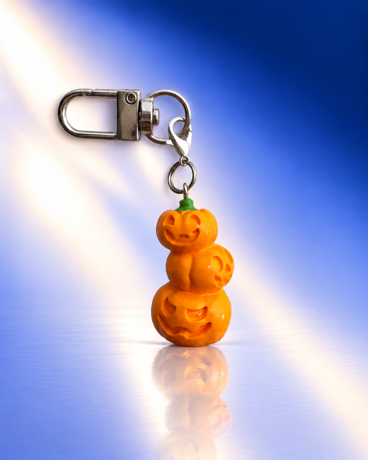 Squad-Ghouls: Stacked Pumpkin Charm and Keychain